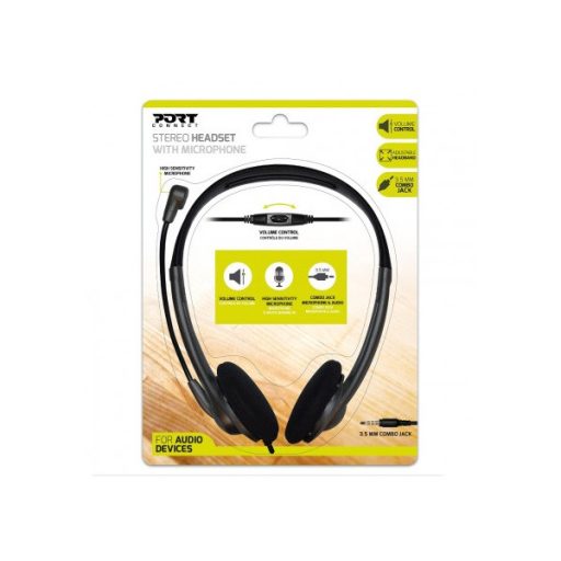 PORT DESIGNS Headset 3,5 mm combo jack