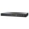 CISCO Switch 24x100Mbps + 2x1000Mbps SFP Kombó, Rackes, Fémházas, Menedzselhető - SF220-24-K9-EU