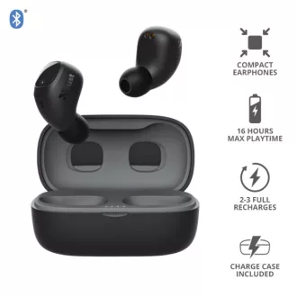   TRUST Bluetooth vezetékmentes fülhallgató 23555 (Nika Compact Bluetooth Wireless Earphones - black)