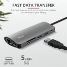 TRUST Hétfunkciós USB-C többportos adapter 23775 (Dalyx 7-in-1 USB-C Multiport Adapter)