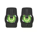 TRUST RGB LED-megvilágítású 2.0 hangszórókészlet 22948 (Gemi RGB 2.0 Speaker Set - black)