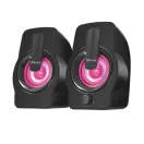 TRUST RGB LED-megvilágítású 2.0 hangszórókészlet 22948 (Gemi RGB 2.0 Speaker Set - black)