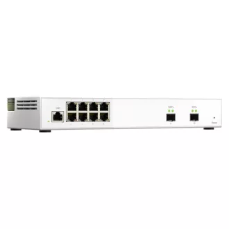  QNAP Switch 8x2500Mbps + 2x10000Mbps SFP+, Menedzselhető, Asztali - QSW-M2108-2S