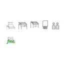 DAHLE Iratmegsemmisítő 23100 PaperSAFE® 100, 5 lap (A4/80gr), kártya vágás, P-4/F-1/T-4/E-3, 3 m/min, 12 liter