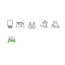 DAHLE Iratmegsemmisítő PaperSAFE® 23380, 15 lap (A4/80gr), CD/kártya/kapocs vágás, P-4/F-1/O-1/T-4/E-3, 25 liter