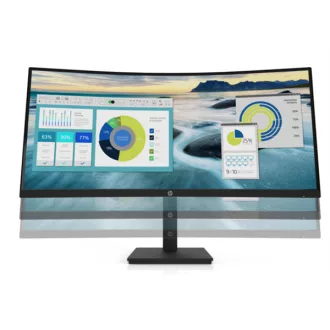   HP monitor P34hc G4 34" Matt ívelt 3440x1440, 21:9, 3500:1, 250cd, 5ms, HDMI, Displayport, fekete