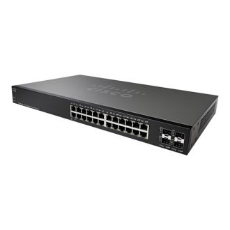   CISCO Switch 24x1000Mbps (POE+) + 4x1000Mbps SFP, Fémházas, Rackes, Menedzselhető - SG220-28MP-K9-EU