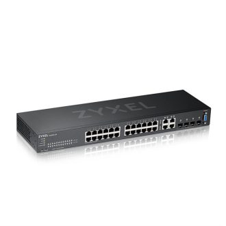   ZYXEL Switch  24x1000Mbps + 4xGigabit kombó SFP, Menedzselhető Rackes, GS2220-28-EU0101F