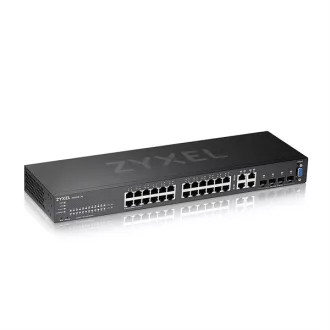   ZYXEL Switch 24x1000Mbps + 4xGigabit kombó SFP, Menedzselhető Rackes, GS2220-28-EU0101F