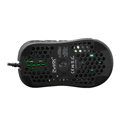 ESHARK NAGINATA gamer/esport egér, fekete