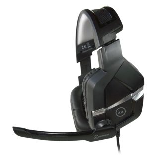   MARWUS GH602 vezetékes gaming headset LED világítással (2 × 3.5mm audio jack + USB táp, ergonomikus)
