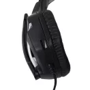 MARWUS GH602 vezetékes gaming headset LED világítással (2 × 3.5mm audio jack + USB táp, ergonomikus)