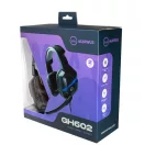 MARWUS GH602 vezetékes gaming headset LED világítással (2 × 3.5mm audio jack + USB táp, ergonomikus)
