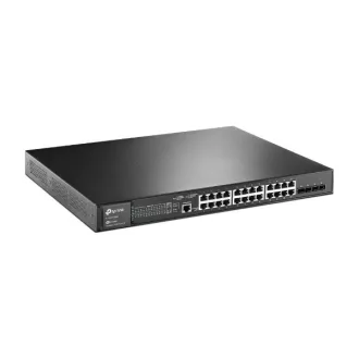   TP-LINK Switch 24x1000Mbps (24xPOE+) + 4x1Gigabit SFP + 1xkonzol port, Menedzselhető, SG3428MP