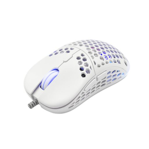 ESHARK NAGINATA-W gamer/esport egér, fehér
