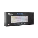 WHITE SHARK SHINOBI mechanikus (blue switch) gamer billentyűzet, fehér (angol)