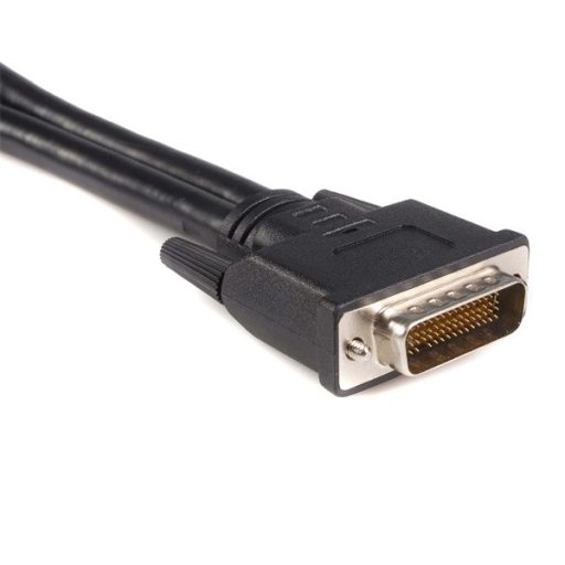 AXAGON 8in LFH 59 Male to Dual Female DVI I DMS 59 Cable (Connect two DVI monitors to your DMS / LFH )