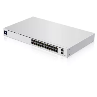   UBiQUiTi Switch 24x1000Mbps + 2x10000Mbps SFP+, Menedzselhető, Rackes - USW-PRO-24