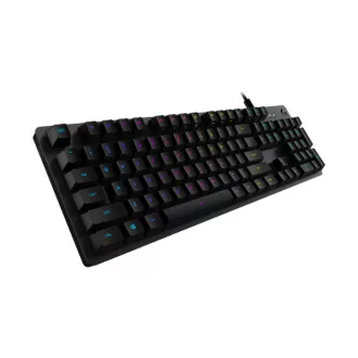   LOGITECH Billentyűzet - G512 Lightsync RGB Mechanikus Vezetékes (Tactile) GX Brown Carbon, US