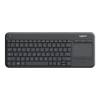   LOGITECH Billentyűzet - K400 Plus Vezeték Nélküli Touch Fekete, US
