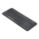 LOGITECH Billentyűzet - K400 Plus Vezeték Nélküli Touch Fekete, US