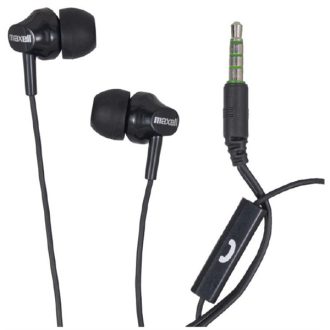   MAXELL Fülhallgató EB-875, 3.5mm Jack, mikrofon,  headset, fekete