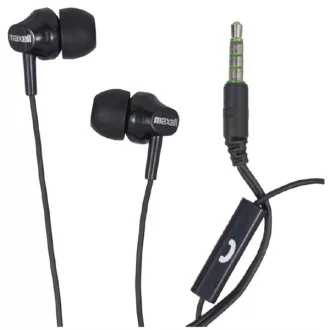   MAXELL Fülhallgató EB-875, 3.5mm Jack, mikrofon,  headset, fekete