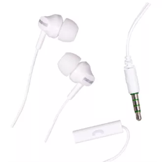   MAXELL Fülhallgató EB-875, 3.5mm Jack, mikrofon,  headset, fehér