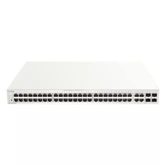   D-LINK Switch 48x1000Mbps(48xPOE) + 4xGigabit kombó Fémházas, Menedzselhető (370W POE) + 1 év Nuclias, DBS-2000-52MP/E