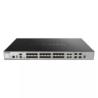   D-LINK Switch 20x1000Mbps + 4xGigabit SFP+ + 4xGigabit SFP kombó Menedzselhető, Rackes, DGS-3630-28SC/SI/E