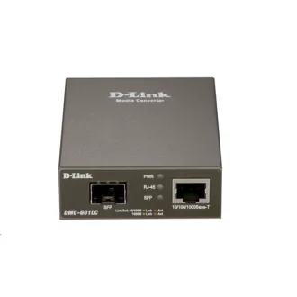   D-LINK Optikai Media Konverter 1000(réz)-SFP Standalone, DMC-G01LC/E