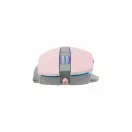 WHITE SHARK GARETH gamer egér, pink
