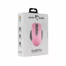 WHITE SHARK GARETH gamer egér, pink
