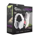WHITE SHARK PANTHER gamer fejhallgató, fehér