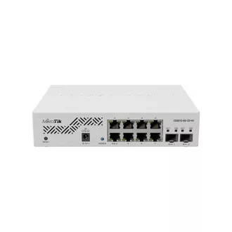   MIKROTIK Switch 8x1000Mbps + 2x10000Mbps SFP+, Rackes, CSS610-8G-2S+IN