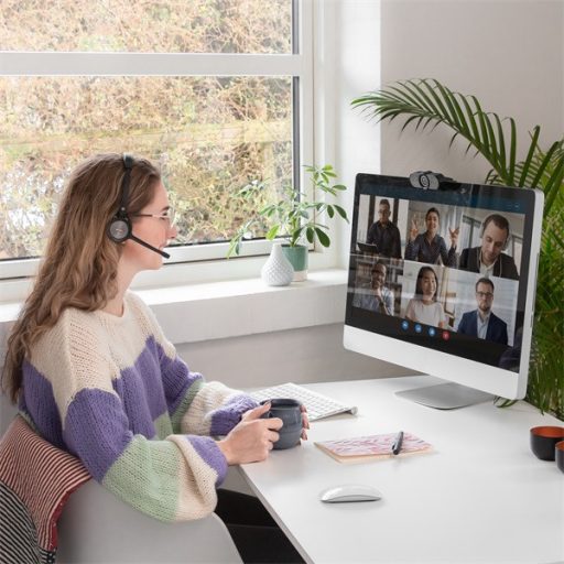 SANDBERG Fejhallgató mikrofonnal, Bluetooth Office Headset Pro+