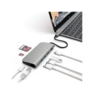 Satechi Aluminium Type-C Multi-Port Adapter (HDMI 4K,3x USB 3.0,MicroSD,Ethernet) - Space Grey