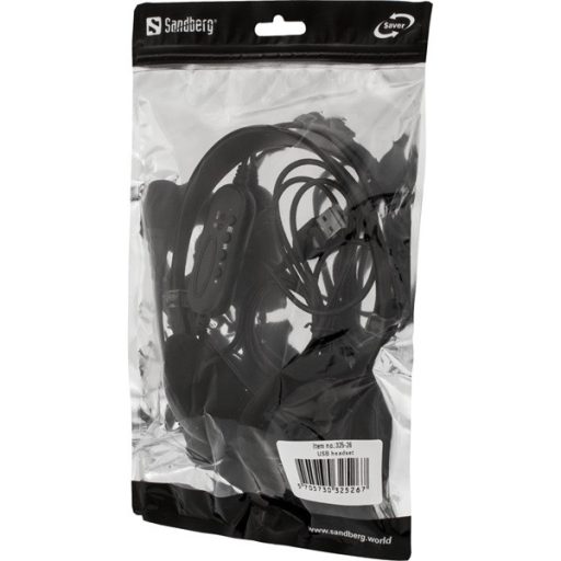 SANDBERG Headset mikrofonnal, Saver USB headset