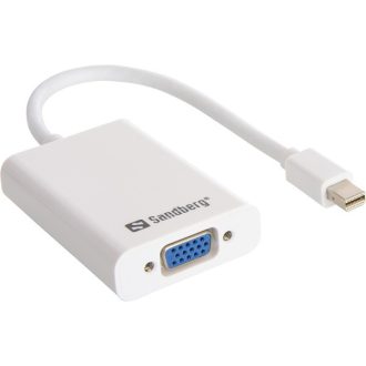 SANDBERG Kijelző konverter, Adapter MiniDP>VGA+Audio