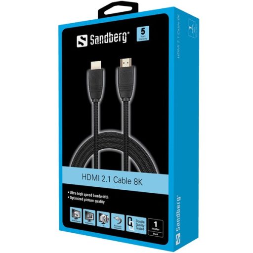 SANDBERG HDMI kábel, HDMI 2.1 Cable 8K, 1m