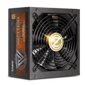   ZALMAN Tápegység Watttera 1000W, 14cm, 80+ Gold, Aktív PFC