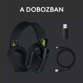   LOGITECH Fejhallgató 2.0 - G435 Vezeték Nélküli Gaming Mikrofonos , Fekete