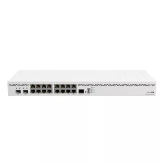   MIKROTIK Vezetékes Router 16x1000Mbps + 2x10Gbit SFP+, Rackes, CCR2004-16G-2S+