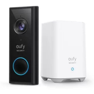   ANKER EUFY Kapucsengő + Vezérlő Központ, Video Doorbell + HomeBase2, HD(2K), WiFi-s, kültéri  - E82101W4