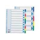 ESSELTE  Regiszter, műanyag, A5, 5 részes, színes