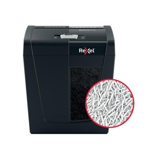 REXEL Iratmegsemmisítő, konfetti, 10 lap, "Secure X10"