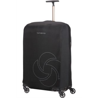  SAMSONITE Bőröndhuzat 121223-1041, FOLDABLE LUG.COVER L/M (BLACK) -GLOBAL TA