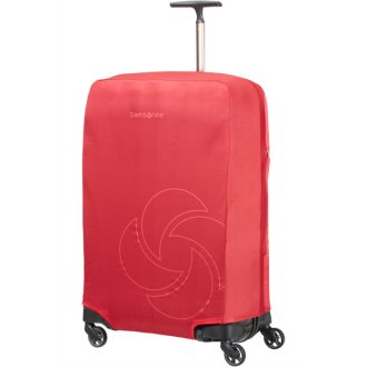   SAMSONITE Bőröndhuzat 121223-1726, FOLDABLE LUG.COVER L/M (RED) -GLOBAL TA