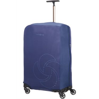   SAMSONITE Bőröndhuzat 121224-1549, FOLDABLE LUGGAGE COVER M (MIDNIGHT BLUE) -GLOBAL TA