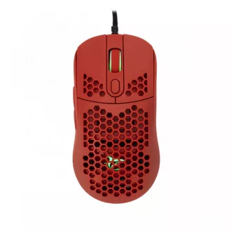 WHITE SHARK GM-5007R GALAHAD gamer egér, piros, 6400 dpi